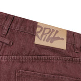 Double Knee Capri Shorts – Rust