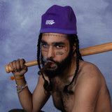 WAFFLE BEANIE I PURPLE