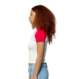 Main Logo Baby Tee – White (Female)