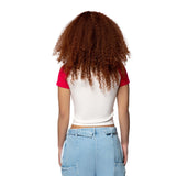 Main Logo Baby Tee – White (Female)
