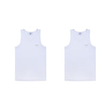 2x Main Logo Tank Top – White DOUBLEPACK