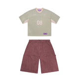 Waffle Jersey Olive + Capri Shorts
