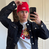 Main Logo Embroidery Beanie I Red