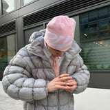 Main Logo Jacquard Beanie I Rosé