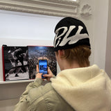 Main Logo Jacquard Beanie I Black