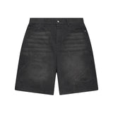Wavecut Denim Shorts – Stone