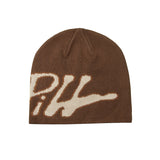 Main Logo Jacquard Beanie I Mocha Brown