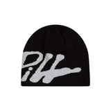 Main Logo Jacquard Beanie I Black