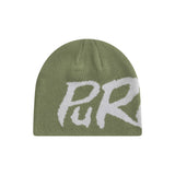 Main Logo Jacquard Beanie I Olive