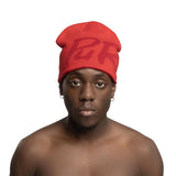 Main Logo Jacquard Beanie I Cherry 